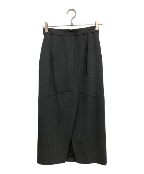 ALUNC（アルン）Alunc (アルン) コルセット付きタイトスカート チャコールグレー サイズ:36の古着・服飾アイテム