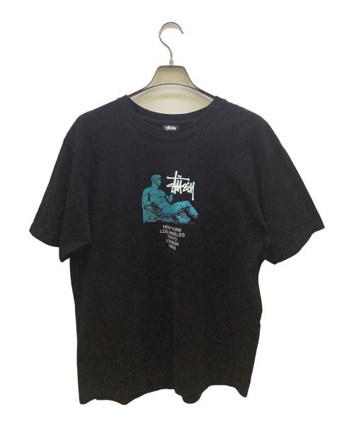 stussy（ステューシー）stussy (ステューシー) DIONYSOS TEE ブラック サイズ:Lの古着・服飾アイテム