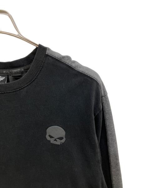 HARLEY-DAVIDSON（ハーレーダビッドソン）HARLEY-DAVIDSON (ハーレーダビッドソン) ロングスリーブTシャツ ブラック サイズ:XLの古着・服飾アイテム