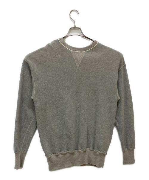 WAREHOUSE（ウエアハウス）WAREHOUSE (ウエアハウス) クルーネックプリントスウェット ヘザーグレー サイズ:SIZE 42の古着・服飾アイテム