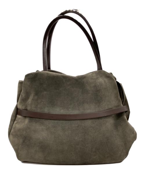 BRUNELLO CUCINELLI（ブルネロクチネリ）BRUNELLO CUCINELLI (ブルネロクチネリ) スエードトートバッグ グレーの古着・服飾アイテム