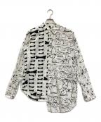 BLACK COMME des GARCONSブラックコムデギャルソン）の古着「ドッキングシャツ」｜ホワイト