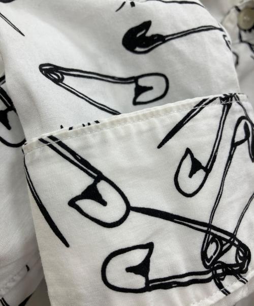 BLACK COMME des GARCONS（ブラックコムデギャルソン）BLACK COMME des GARCONS (ブラックコムデギャルソン) ドッキングシャツ ホワイト サイズ:Lの古着・服飾アイテム
