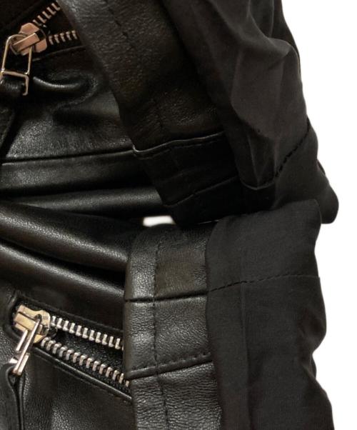 BEAUTY&YOUTH（ビューティーアンドユース）BEAUTY&YOUTH (ビューティーアンドユース) シープレザー フロントジップ ジャケット ブラック サイズ:Sの古着・服飾アイテム