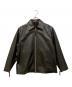 BEAUTY&YOUTH（ビューティーアンドユース）の古着「シープレザー フロントジップ ジャケット」｜ブラック