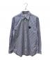 PLAY COMME des GARCONS（プレイコムデギャルソン）の古着「Stripe Shirt With Black Emblem Pattern A」｜ネイビー