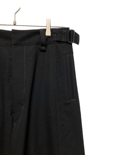LEMAIRE（ルメール）LEMAIRE (ルメール) WOOL MAXI UTILITY PANTS(ウールマキシユーティリティーパンツ)/ワイドスラックス ブラック サイズ:46の古着・服飾アイテム