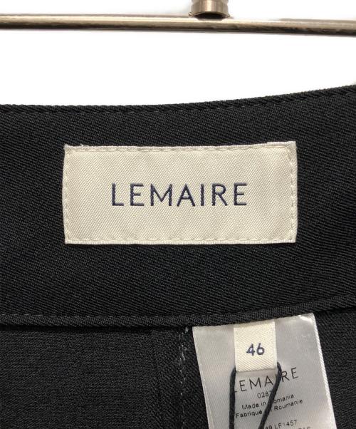 LEMAIRE（ルメール）LEMAIRE (ルメール) WOOL MAXI UTILITY PANTS(ウールマキシユーティリティーパンツ)/ワイドスラックス ブラック サイズ:46の古着・服飾アイテム