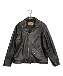 Schott×MARKA×ONLY ARK（ショット×マーカ×オンリーアーク）の古着「DOUBLE RIDERS JACKET」｜ブラック