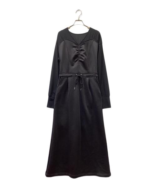 Ameri（アメリ）Ameri (アメリ) UND DOCKING DESIGN SWEAT DRESS ブラック サイズ:S 未使用品の古着・服飾アイテム