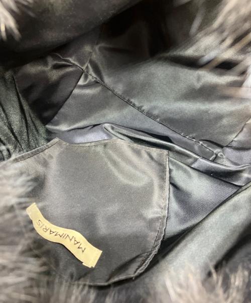 manimaris（マニマリス）manimaris (マニマリス) ファー付ショルダーバッグ ネイビーの古着・服飾アイテム