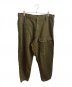 BLACK Scandal Yohji Yamamotoブラックスキャンダルヨウジヤマモト）の古着「KATSURAGI NO TUCK WORK PANTS」｜グリーン