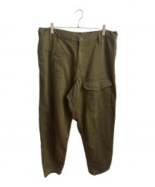 BLACK Scandal Yohji Yamamoto（ブラックスキャンダルヨウジヤマモト）の古着「KATSURAGI NO TUCK WORK PANTS」｜グリーン