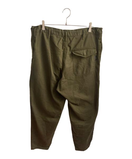 BLACK Scandal Yohji Yamamoto（ブラックスキャンダルヨウジヤマモト）BLACK Scandal Yohji Yamamoto (ブラックスキャンダルヨウジヤマモト) KATSURAGI NO TUCK WORK PANTS グリーン サイズ:2の古着・服飾アイテム