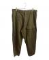 BLACK Scandal Yohji Yamamoto（ブラックスキャンダルヨウジヤマモト）の古着「KATSURAGI NO TUCK WORK PANTS」｜グリーン