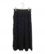 HYKEハイク）の古着「FRINGE SKIRT」｜ブラック