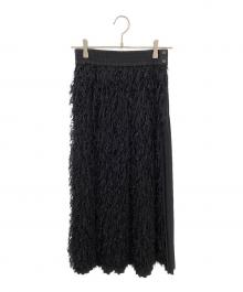 HYKE（ハイク）の古着「FRINGE SKIRT」｜ブラック