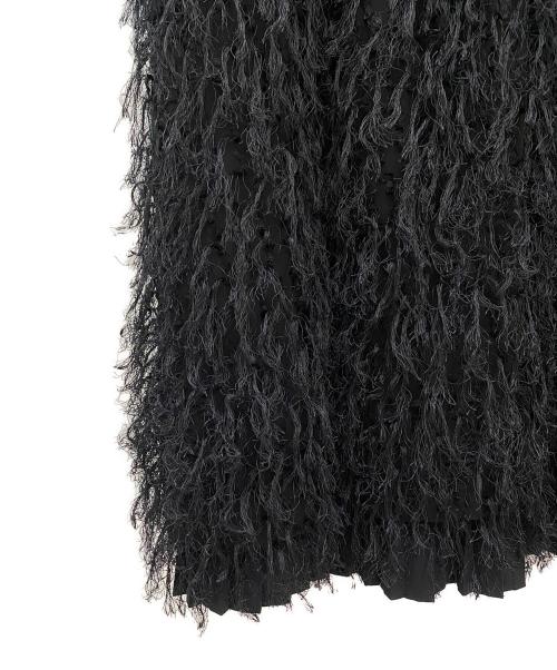 HYKE（ハイク）HYKE (ハイク) FRINGE SKIRT ブラック サイズ:2の古着・服飾アイテム