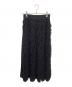 HYKE (ハイク) FRINGE SKIRT ブラック サイズ:2：22000円