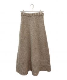 MADISON BLUE（マディソンブルー）の古着「ウールフレアスカート」｜ベージュ