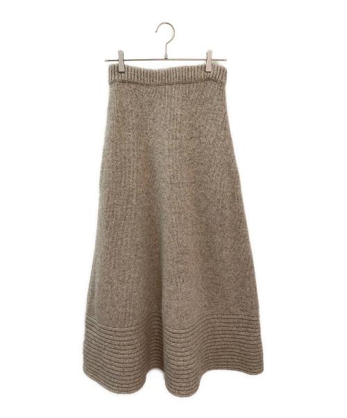 MADISON BLUE（マディソンブルー）MADISON BLUE (マディソンブルー) ウールフレアスカート ベージュ サイズ:00の古着・服飾アイテム