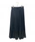 HYKE (ハイク) TAFFETA×FAUX LEATHER PLEATED SKIRT ブラック サイズ:1：25000円