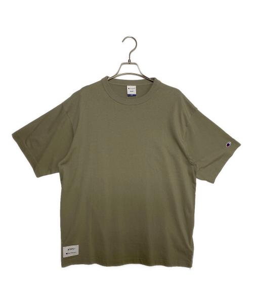 WTAPS（ダブルタップス）WTAPS (ダブルタップス) Champion (チャンピオン) クルーネックTシャツ オリーブ サイズ:XXLの古着・服飾アイテム