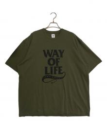 WTAPS×RATS（ダブルタップス×ラッツ）の古着「WAY OF LIFE コラボプリントTシャツ」｜オリーブ