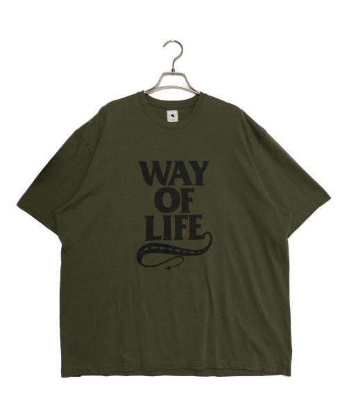 WTAPS（ダブルタップス）WTAPS (ダブルタップス) RATS (ラッツ) WAY OF LIFE コラボプリントTシャツ オリーブ サイズ:XXLの古着・服飾アイテム