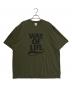 WTAPS（ダブルタップス）の古着「WAY OF LIFE コラボプリントTシャツ」｜オリーブ