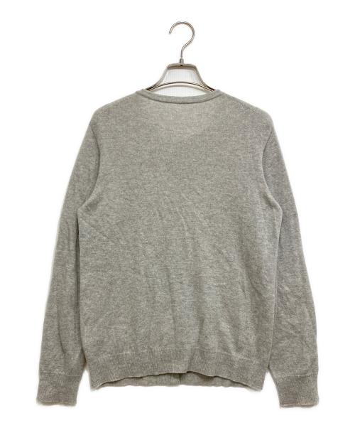 MACKINTOSH LONDON（マッキントッシュ ロンドン）MACKINTOSH LONDON (マッキントッシュ ロンドン) カシミヤクルーネックカーディガン グレー サイズ:38の古着・服飾アイテム
