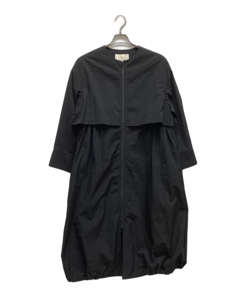 uncrave（アンクレイヴ3.）uncrave (アンクレイヴ) ウォッシャブル サスティナブルナイロン ロングコート ブラック サイズ:1の古着・服飾アイテム
