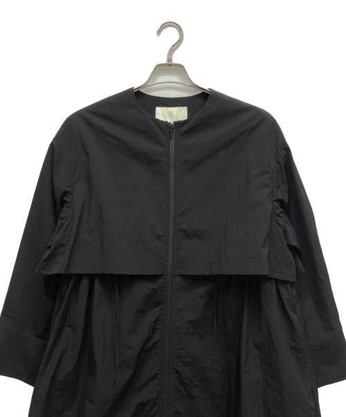 uncrave（アンクレイヴ3.）uncrave (アンクレイヴ) ウォッシャブル サスティナブルナイロン ロングコート ブラック サイズ:1の古着・服飾アイテム
