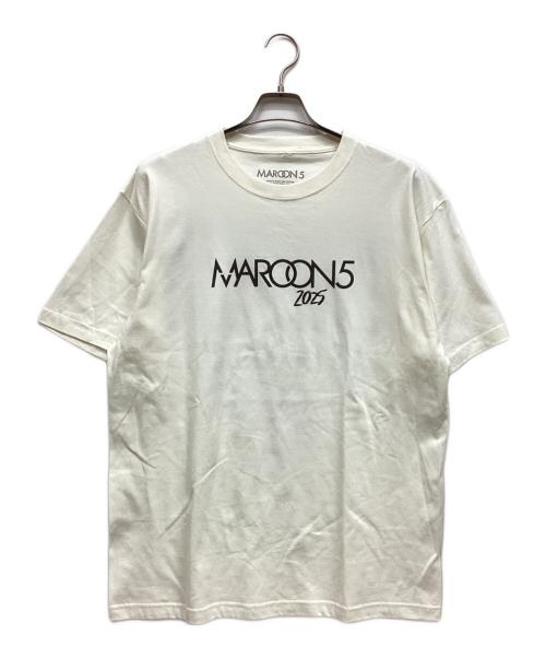 MAROON5（-）MAROON5 (-) 2025アジアツアーTシャツ アイボリー サイズ:XLの古着・服飾アイテム