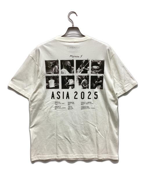 MAROON5（-）MAROON5 (-) 2025アジアツアーTシャツ アイボリー サイズ:XLの古着・服飾アイテム