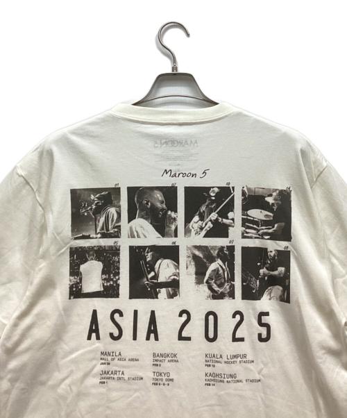 MAROON5（-）MAROON5 (-) 2025アジアツアーTシャツ アイボリー サイズ:XLの古着・服飾アイテム