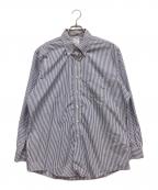 BROOKS BROTHERSブルックスブラザーズ）の古着「ストライプBDシャツ」｜ネイビー