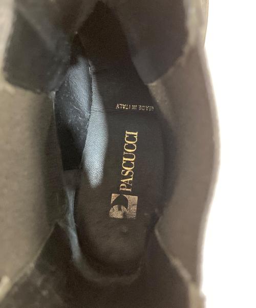 PASCUCCI（パスクッチ）PASCUCCI (パスクッチ) チェルシーブーツ/サイドゴアブーツ ブラック サイズ:SIZE 37の古着・服飾アイテム