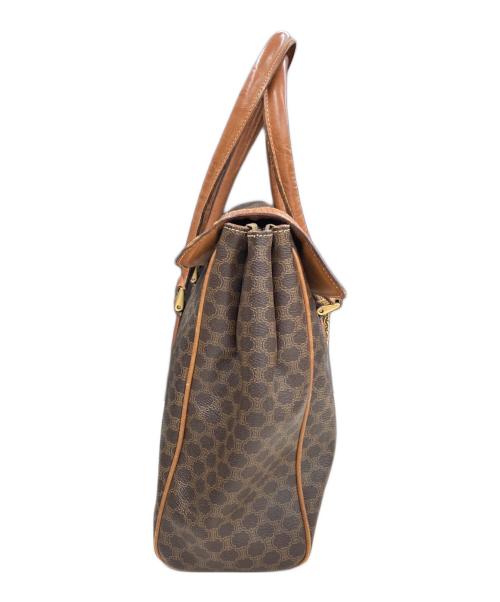 CELINE（セリーヌ）CELINE (セリーヌ) マカダム柄オールドハンドバッグ ブラウンの古着・服飾アイテム