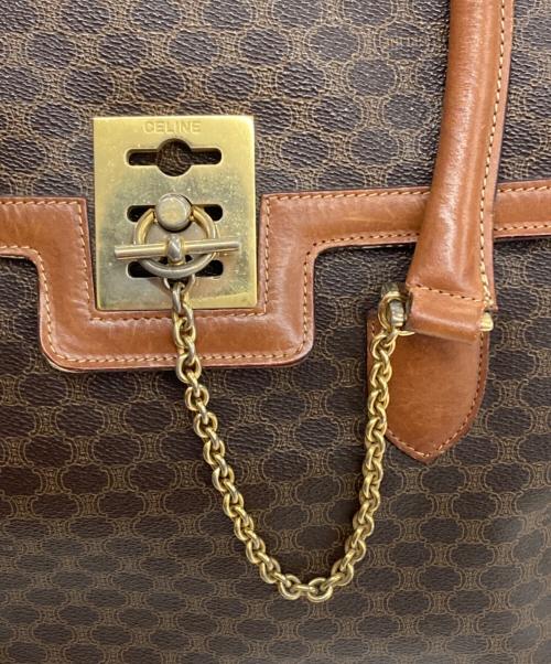 CELINE（セリーヌ）CELINE (セリーヌ) マカダム柄オールドハンドバッグ ブラウンの古着・服飾アイテム