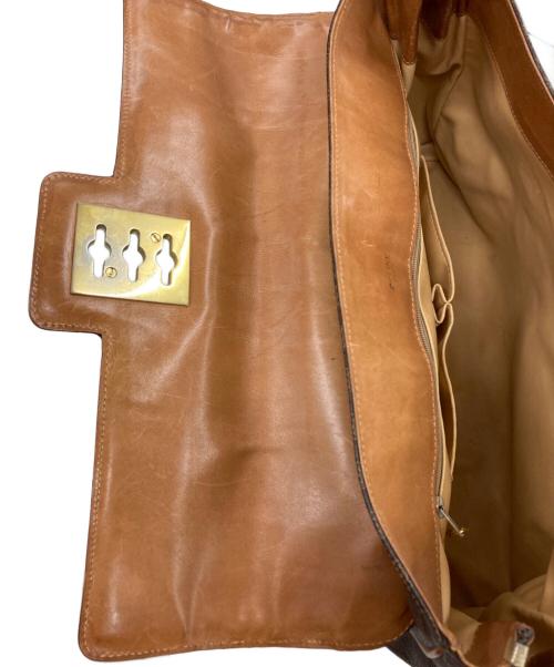 CELINE（セリーヌ）CELINE (セリーヌ) マカダム柄オールドハンドバッグ ブラウンの古着・服飾アイテム