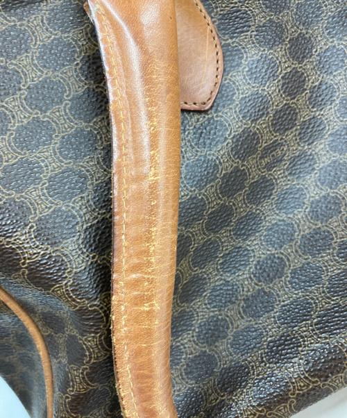 CELINE（セリーヌ）CELINE (セリーヌ) マカダム柄オールドハンドバッグ ブラウンの古着・服飾アイテム