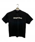WASTED YOUTH×TOKIONウェイステッドユース×トキオン）の古着「プリントTシャツ ハーゲンダッツ」｜ブラック