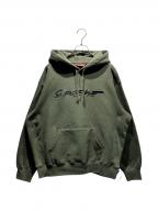 SUPREMEシュプリーム）の古着「FUTURA LOGO HOODED SWEATSHIRT」｜グリーン