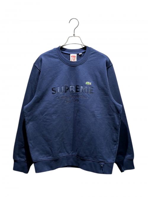 SUPREME（シュプリーム）SUPREME (シュプリーム) LACOSTE (ラコステ) Crewneck ネイビー サイズ:Mの古着・服飾アイテム