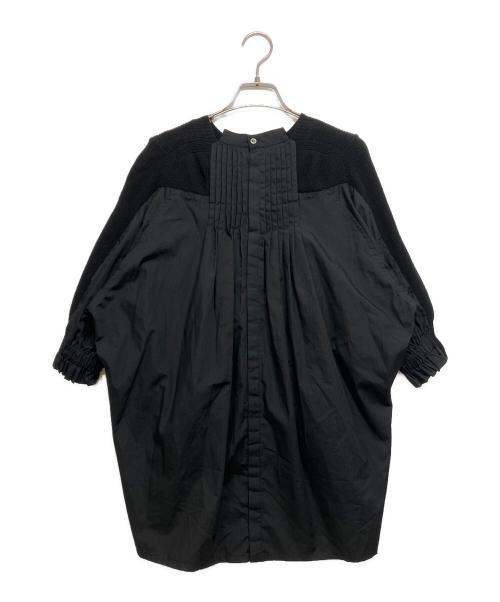 sacai（サカイ）sacai (サカイ) ニット切替ブラウス ブラック サイズ:2の古着・服飾アイテム