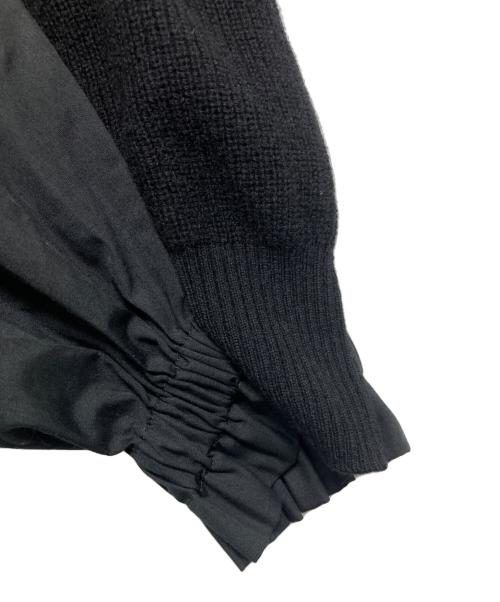 sacai（サカイ）sacai (サカイ) ニット切替ブラウス ブラック サイズ:2の古着・服飾アイテム