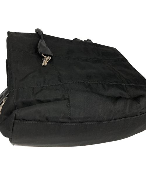 PRADA（プラダ）PRADA (プラダ) プラチェーンナイロンハンドバッグ ブラックの古着・服飾アイテム