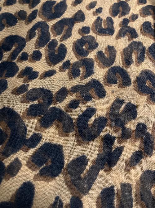 LOUIS VUITTON（ルイ ヴィトン）LOUIS VUITTON (ルイ ヴィトン) エトール レオパード ストール ブラウン サイズ:表記なしの古着・服飾アイテム