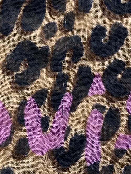 LOUIS VUITTON（ルイ ヴィトン）LOUIS VUITTON (ルイ ヴィトン) エトール レオパード ストール ブラウン サイズ:表記なしの古着・服飾アイテム